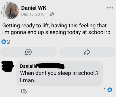 Sleeping at school